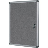 Bi-Office Enclore Indoor Abschließbarer Schaukasten Non-Magnetisch 16 x A4 94 (B) x 128,8 (H) cm Grau