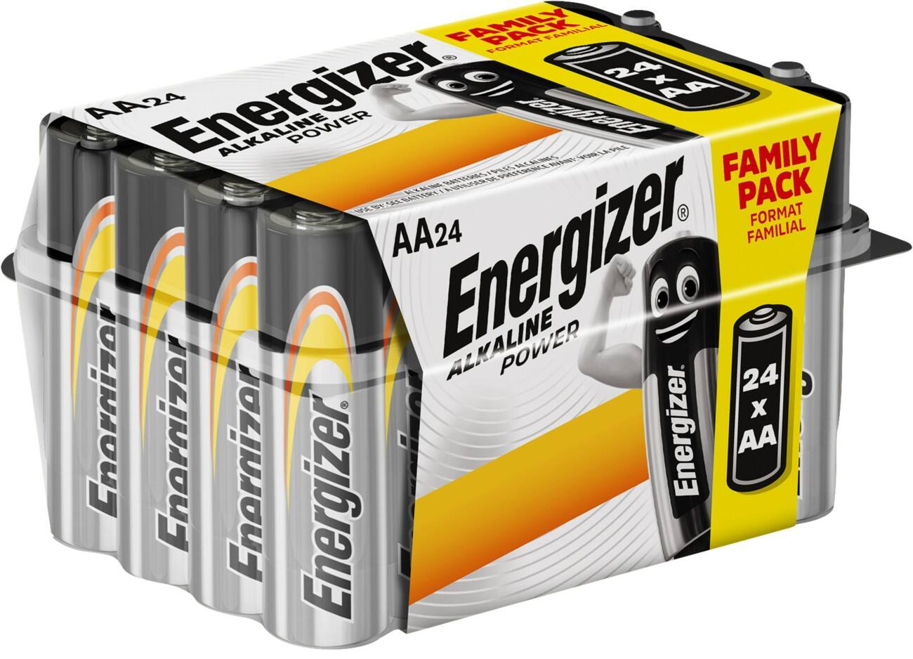 Energizer AA Alkali-Batterien Power LR6 1.5V 24 Stück