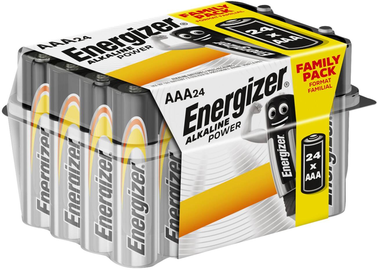 Energizer AAA Alkali-Batterien Power LR03 1,5 V 24 Stück