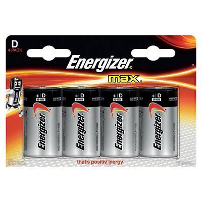 Energizer Batterie Max D 4 Stück