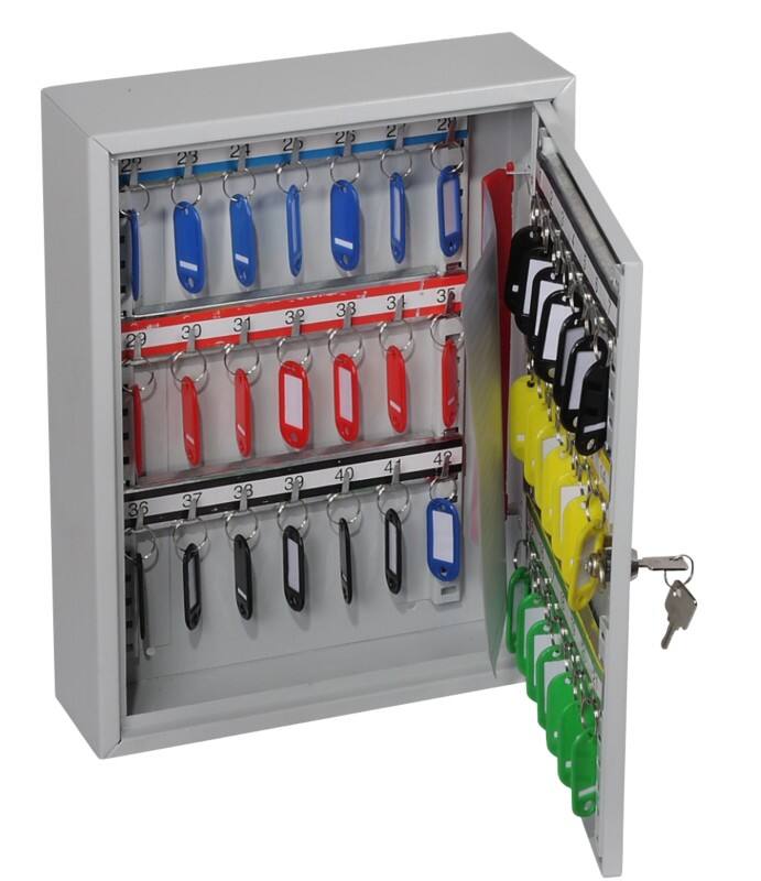 Phoenix Schlüsselschrank KC0601K 270 x 80 x 350 mm 40 Haken
