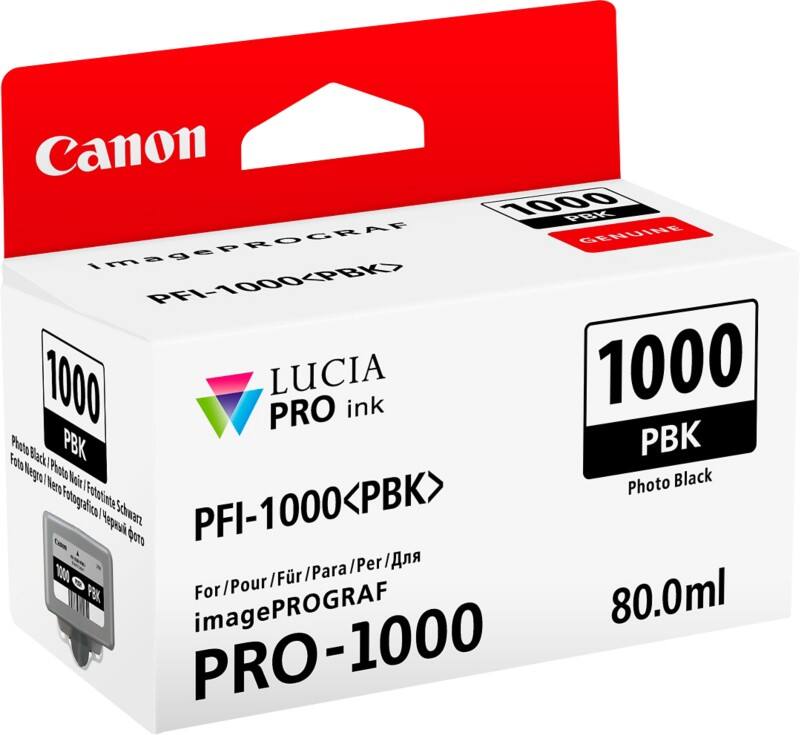 Canon PFI-1000PBK Original Tintenpatrone Foto-Schwarz