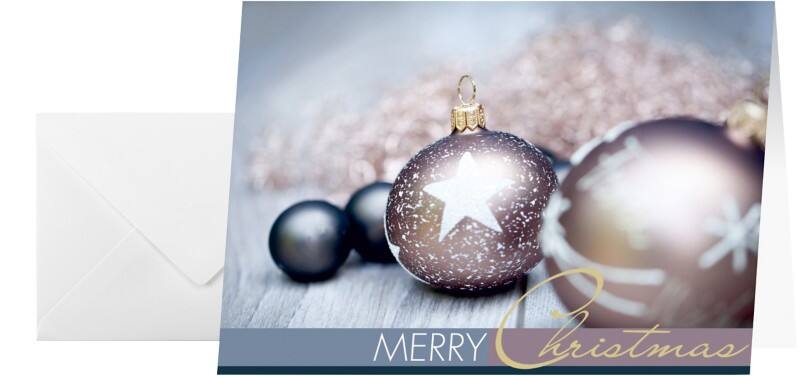 Sigel Exquisite Weihnachtskarte 16,2 x 11,4 cm Weiß 25 Stück