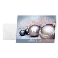 Sigel Exquisite Weihnachtskarte 16,2 x 11,4 cm Weiß 25 Stück