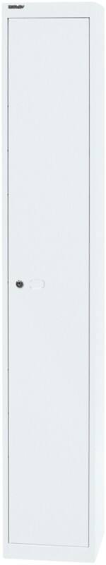 Bisley Metall Schließfach 1 Tür 1 abteile Schlüssel 305 x 457 x 1.802 mm Verkehrsweiß
