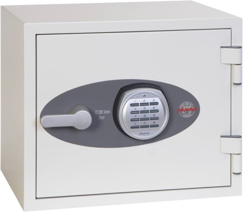 Phoenix Titan Feuerschutztresor Elektronisch 19 L FS1281E Weiß