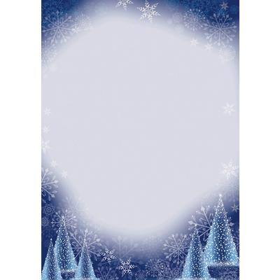 Sigel Weihnachtsbriefpapier Night Sky DIN A4 90 g/m² 'Weiß, Grau 100 Blatt