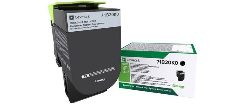 Lexmark Original Tonerkartusche 71B20K0 Schwarz
