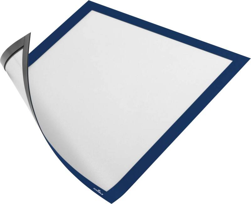 DURABLE DURAFRAME Magnetic A4 Inforahmen Magnetisch Blau Hartfolie 486907 24,5 (B) x 0,5 (T) x 32,5 (H) cm DURAFRAME 5 Stück