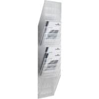 DURABLE Wandprospekthalter Flexiboxx 12 A4 Polystyrol Transparent 24 x 13,5 x 111,5 cm