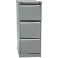 Bisley Hängeregistraturschrank 3633355 3 Schübe Silber 413 x 622 x 1.016 mm