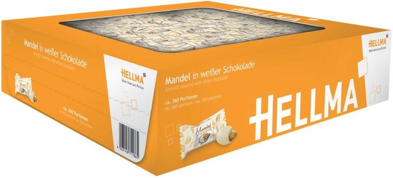 Hellma Mandeln mit weißem Schokoüberzug 360 Stück à 2.3 g