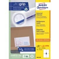 AVERY Zweckform ultragrip Mehrzwecketiketten 3483-200 Selbsthaftend A4 Weiß 105 x 148 mm 220 Blatt à 4 Etiketten