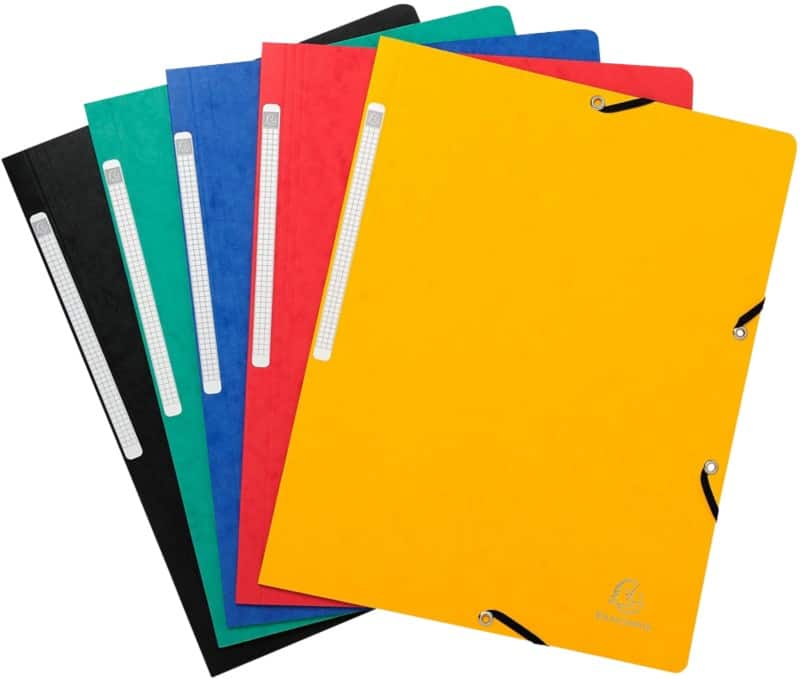 Exacompta Ordnungsmappe Nature Future DIN A4 Färbig sortiert Manilakarton 24 x 32 cm 5 Stück