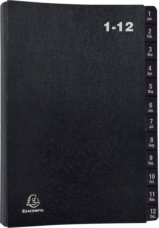 Exacompta Pultordner 57012E DIN A4 Schwarz Hartpappe