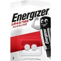 Energizer Knopfzellen LR43 1,5 V Alkali-Mangan 2 Stück