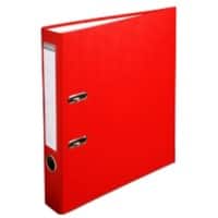 Exacompta Ordner A4 50 mm Rot 2 Ringe Pappkarton, PP (Polypropylen) Glatt Hochformat