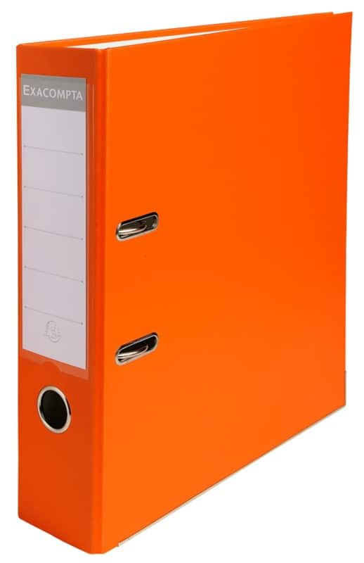 Exacompta Maxi Breit Ordner A4 75 mm Orange 2 Ringe 918414B Kunststoff Hochformat