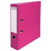 Exacompta Maxi Ordner A4 75 mm Himbeere 2 Ringe Pappkarton, PP (Polypropylen) Glatt Hochformat