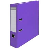 Exacompta Maxi Ordner A4 75 mm Violett 2 Ringe 918417B Pappkarton, PP (Polypropylen) Glänzend Hochformat