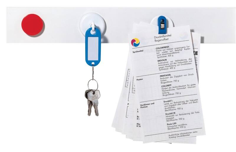 Franken Magnetleiste 50 (B) x 5 (H) cm Weiß 10 Stück