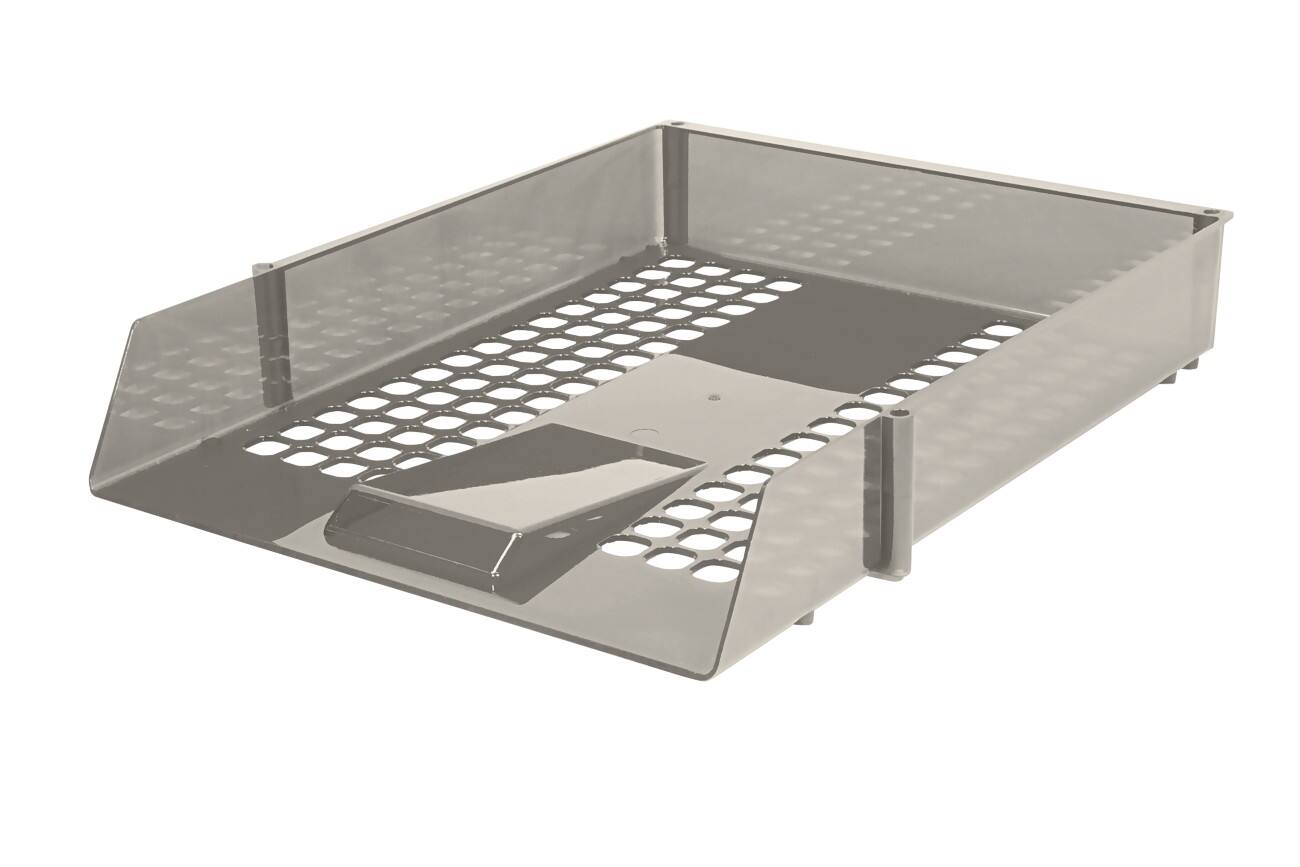 Niceday Briefablage Kunststoff Rauchgrau 25,6 x 35 x 6,7 cm