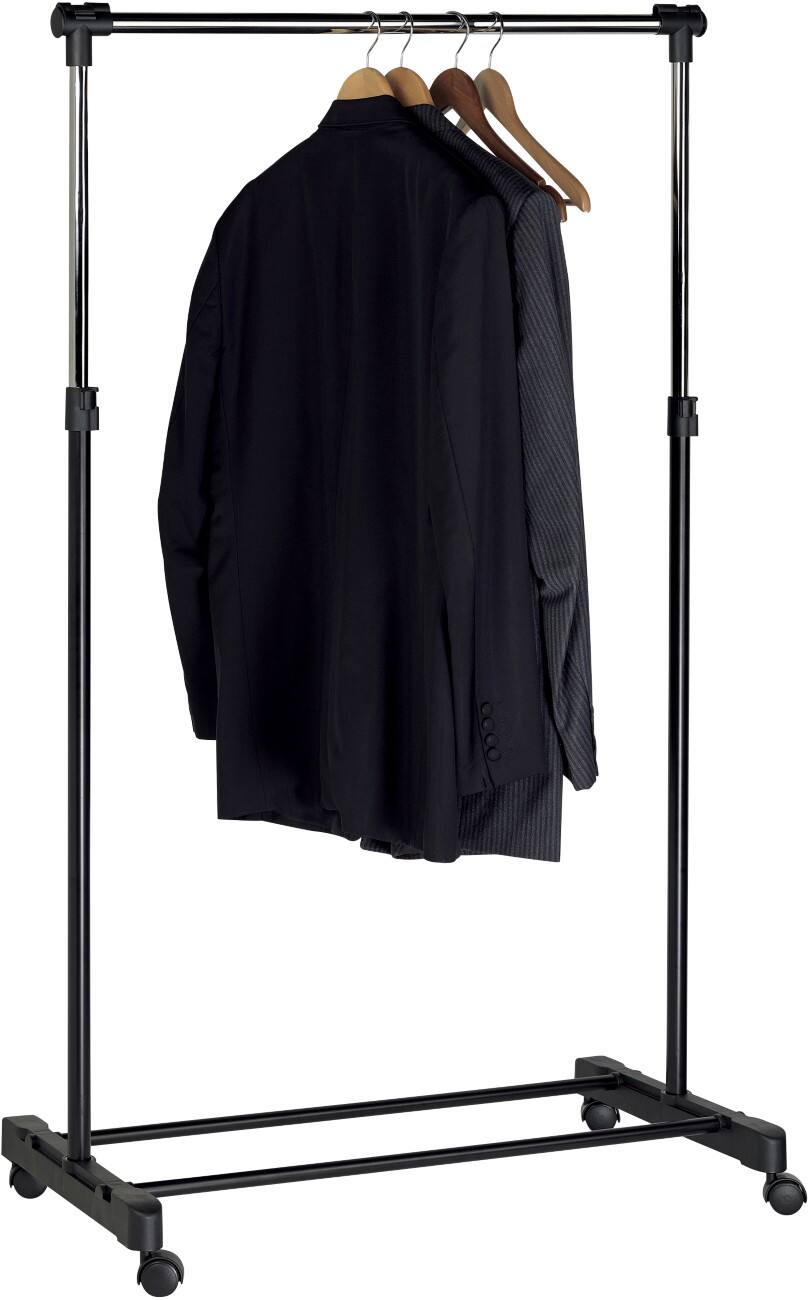 Unilux Garderobenständer 50 Haken Silber, Schwarz