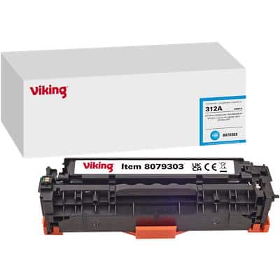 Viking 312A Kompatibel HP Tonerkartusche CF381A Cyan