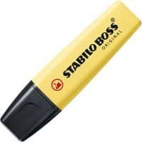 STABILO BOSS ORIGINAL Textmarker Pastellgelb Keilspitze 2-5 mm Nachfüllbar