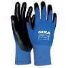 Oxxa Handschuhe X-Treme-Lite Polyurethan Größe M Schwarz, Blau 1 Paar Ungepudert