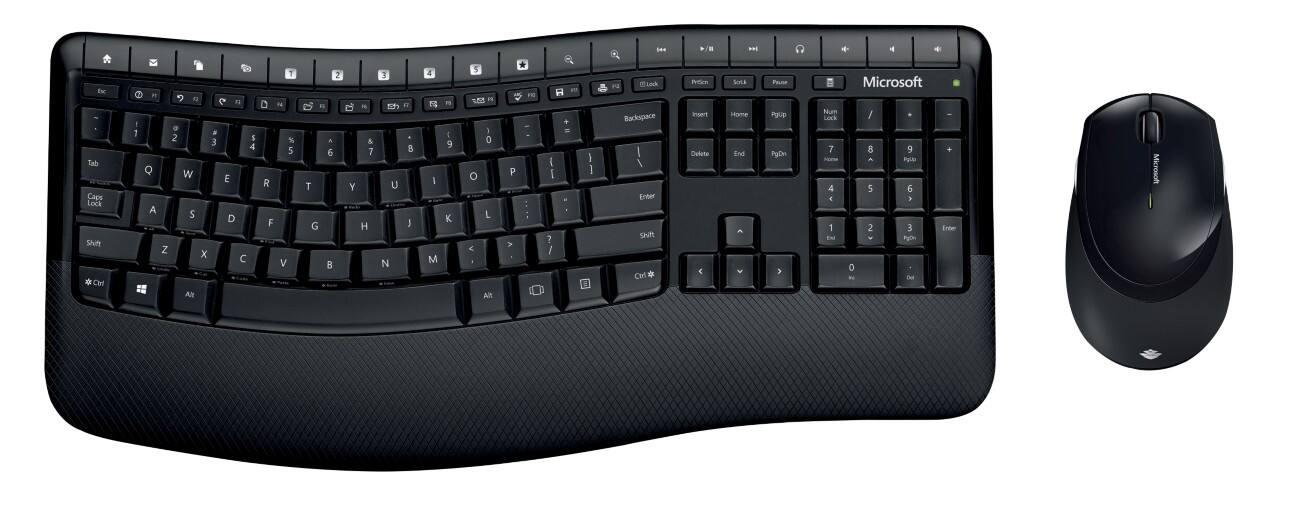 Microsoft Tastatur-Maus-Set Kabellos Comfort Desktop 5050 QWERTZ DE