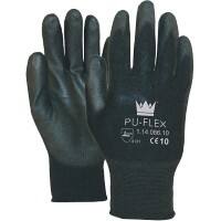 Handschuhe Flex Polyurethan Größe S Schwarz 1 Paar à 2 Handschuh