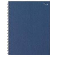 Office Depot Collegeblock DIN A4+ Kariert Spiralbindung Hartpappe Blau Perforiert 160 Seiten 80 Blatt