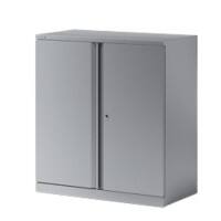 Bisley Flügeltürenschrank 1 Fachboden Essentials Silber 914 x 470 x 1.000 mm