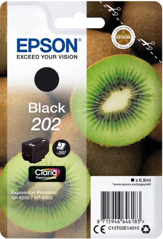 Epson T02E1 Original Tintenpatrone C13T02E14010 Schwarz