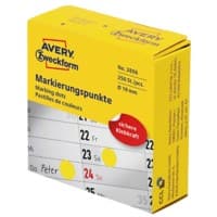 AVERY Zweckform Markierungspunkte 3856 Gelb 250 Etiketten
