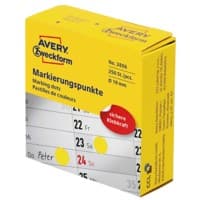 AVERY Zweckform Markierungspunkte 3856 Selbsthaftend Gelb 250 Stück