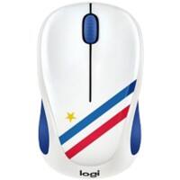 Logitech M238 - Fan Collection - Maus Beidhändig - Optische - 3 Tasten - Kabellose - 2.4 GHz - Kabelloser Empfänger (USB) - Frankreich