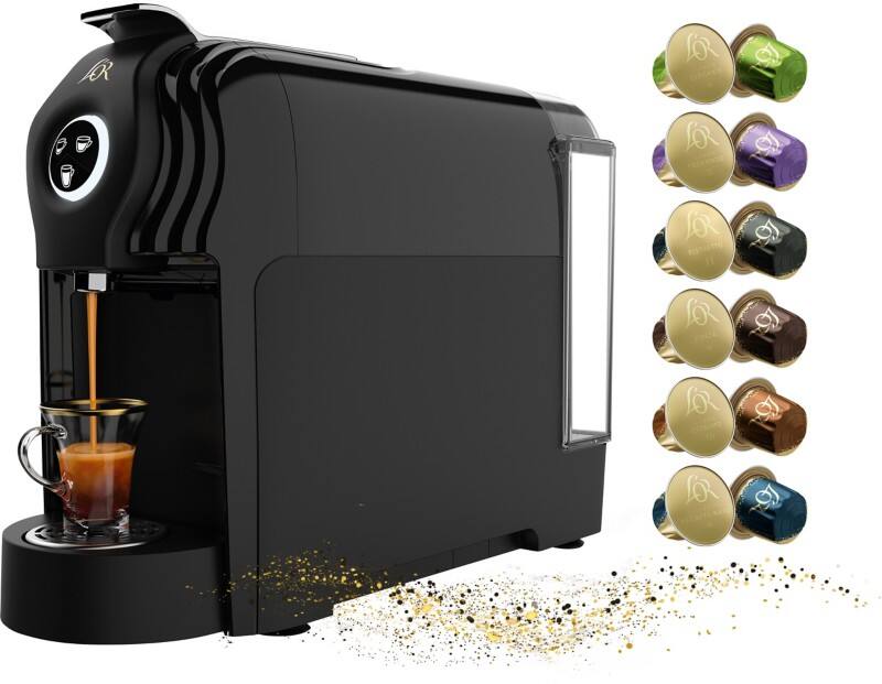 L'OR Kaffeemaschine Lucente Pro + 500 Kaffeekapseln  Mix