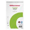 Office Depot Notizblock Spezial Liniert Spiralbindung Papier Softcover Weiß Perforiert Recycled 160 Seiten Pack 10