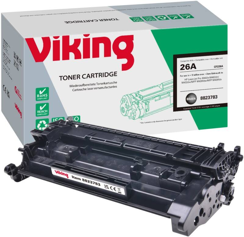 Viking 26A Kompatibel HP Tonerkartusche CF226A Schwarz