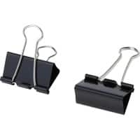 Office Depot Foldback-Klammern Stahl Schwarz 41 mm 12 Stück