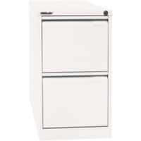 Bisley Stahl Aktenschrank A4BS2E 2 Schubladen Ja 413 x 622 x 711 mm Verkehrsweiß