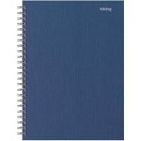Office Depot A5+ Drahtgebunden marineblaue Hartpappe-Umschlag Notizbuch Kariert mikroperforiert 80 Blatt