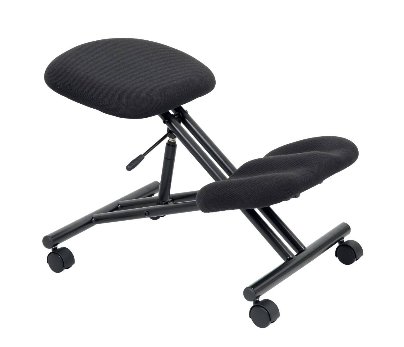 Realspace Kniestuhl Kneel Stoff Schwarz