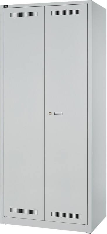 Bisley Light LIGHT Metall Schließfach 1 Tür 2 Abteile Schlüssel 800 x 500 x 1.850 mm Hellgrau