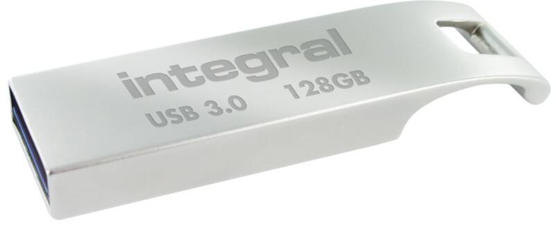 Integral USB 3.0 USB-Stick Metall Arc 128 GB Silber