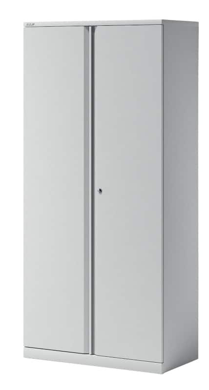 Bisley Flügeltürenschrank Stahl 4 Fachböden abschließbar 914 x 470 x 1.970 mm Verkehrsweiß