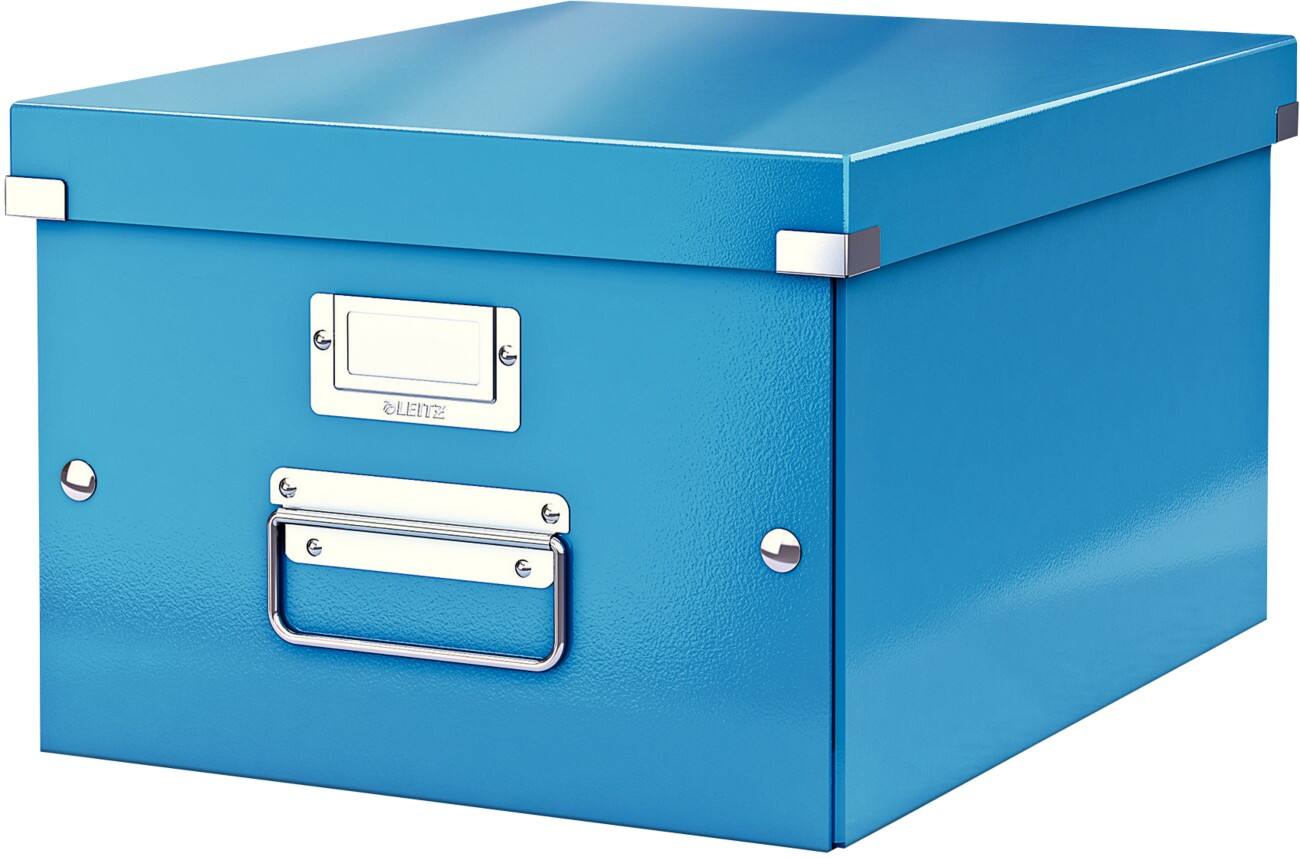 Leitz Click & Store WOW Aufbewahrungsbox DIN A4 Laminierte Hartpappe Blau 28,1 x 37 x 20 cm
