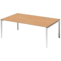 Bisley Konferenztisch Cito Buche, Verkehrsweiß 2.000 x 1.200 x 850 mm